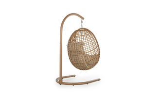 SOLACE Outdoor Rattan Egg <b>Swing</b> Chair with Cushion for Balcony Garden <b>Patio</b> Furniture - Product Image 3