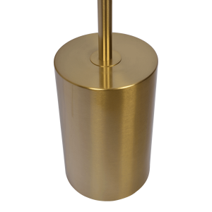 Lampada da terra Harmony in ottone dorato con triplo faretto, interruttore rotante e base in metallo - Product Image 4