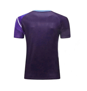 Custom Printed Front Logo Breathable Anti-UV Quick Dry Badminton Uniform Premium Quality Heat-Transfer Printing T-Shirt Shorts - Product Image 2