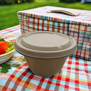 Conteneur de pulpe de canne à sucre à clapet 350ml jetable sans produits chimiques - Product Image 4