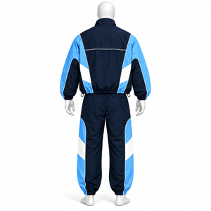 Survêtement unisexe en nylon léger coupe-vent grande taille pour homme, ensemble 2 pièces streetwear avec veste zippée coupe-vent, en vente - Product Image 5