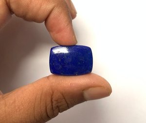 Lapis Lazuli Cabochon เบาะหินอัญมณีสีน้ำเงินเข้มขัดหลวมสำหรับทำเครื่องประดับแหวนจี้ - Product Image 5