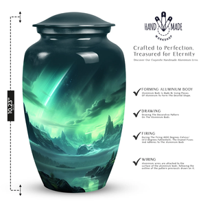Urna de cremación de estilo clásico para cenizas humanas de adultos, para uso conmemorativo, urna funeraria premium para cenizas humanas a precio económico. - Product Image 6