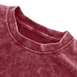 Camiseta de hombre personalizada oversize con efecto lavado y desgastado, estilo streetwear hip hop, corte holgado, bajo deshilachado, grunge, manga corta, para verano - Product Image 5