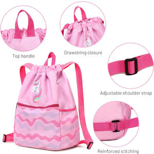 Bolsas Personalizadas de Poliéster Sublimado con Cordón, Mochila de Gimnasio, Bolsa Deportiva de Viaje, Bolsa con Cordón Promocional con Logotipo, al por Mayor - Product Image 4