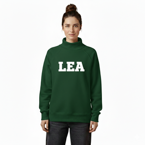 Sudadera cómoda de cuello alto para mujer, manga larga, informal, de invierno, tejido transpirable ecológico, venta al por mayor - Product Image 6