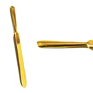 Empujador de Cutículas de Acero Inoxidable Color Oro Rosa, Herramienta de Doble Punta para Manicura, Pedicura y Arte de Uñas - Product Image 1