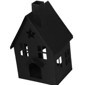 Portavelas de Metal Blanco con Forma de Casa, Farol Decorativo de Hierro, Estilo Vintage, Centro de Mesa para Bodas, Decoración del Hogar, Regalo - Product Image 3