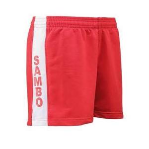 Pantalones Cortos Azules de Sambo para Hombre con Raya Blanca, Ropa de Lucha que Absorbe la Humedad, Corte Regular, Talla Adulto - Product Image 4