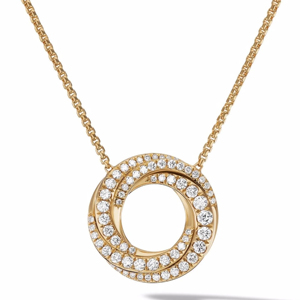18K <b>Solid</b> <b>Gold</b> Geometric <b>Pendant</b> Necklace With Box Chain Classic Design Unisex Everyday Wear - Product Image 1