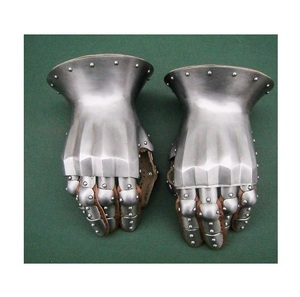 Guantelete de Metal Medieval, Armadura de Mano, Accesorio de Disfraz Premium, Diseñado para Exhibiciones Históricas y Recreaciones de Festivales - Product Image 2