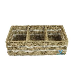 Vietrustic – Supports à ustensiles en jonc de mer faits à la main, écologiques, qualité commerciale, finition naturelle, plateau de rangement pour la décoration intérieure (vente en gros) - Product Image 6
