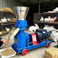 Granulateur d'aliments multifonctionnel pour poulets, canards, poissons, bovins 100-500 kg/h Moteur diesel électrique