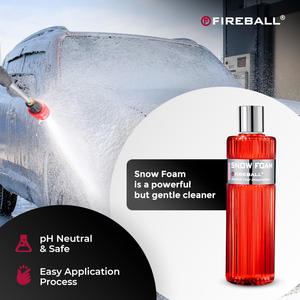 Espuma de Nieve Fireball 500ml para Lavado de Autos, Pre-Lavado Seguro para Cera y Selladores, Fórmula Espesa que Deja la Superficie Limpia y Fresca para Autos y SUVs - Product Image 6