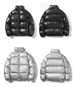 Doudoune en nylon léger nouvelle conception personnalisée manteau d'hiver brillant veste imperméable décontractée chaude et épaisse veste de marque personnalisée - Product Image 5