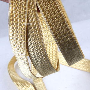 Fil doré chaud tressé en forme de tresse, motif géométrique, dentelle tricotée faite main sur mesure, décorative pour uniforme de cérémonie - Product Image 6