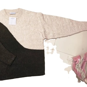 Nouveau pull design pour femmes pull grande taille épais d'hiver avec col montant design de manteau baggy slim - Product Image 6