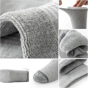 Crew <b>Socks</b> 100% Cotton Breathable Solid Color Daily Wear Casual for Adults Standard <b>Thickness</b> Knitted Spring - Product Image 6