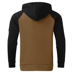 Conjunto Deportivo Informal con Capucha para Hombre, Color Marrón y Negro, Manga Larga, Transpirable, Color Sólido, Ropa de Otoño - Product Image 6