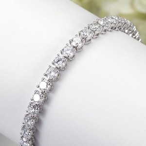 Luxury 925 Sterling <b>Silver</b> Moissanite <b>Bracelet</b> Diamond <b>Bracelet</b> Sterling <b>Silver</b> Moissanite Jewelry <b>Bracelet</b> For Womens - Product Image 2