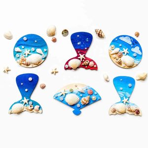 Aimants de réfrigérateur personnalisés, décor de cuisine nautique, nouvelle conception, coquillages, aimants pour réfrigérateur sur mesure - Product Image 5