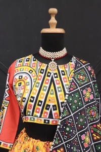 Designer Silk Lehenga Choli for Women Traditional Printed Ethnic Lehenga with Dupatta | Festive <b>Wedding</b> & Party Wear - Product Image 4