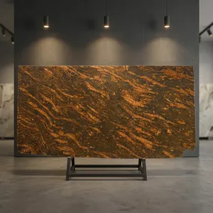 Factory Price Marqino Gold Granite Slab High Quality Natural <b>Stone</b> Smooth Finish for Construction Decoration Flooring Countertop - Product Image 5