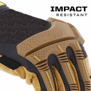 Gants de travail en cuir synthétique Amara à prix de gros, résistants à l'abrasion, ajustables, respirants, gants de sécurité pour le travail - Product Image 2