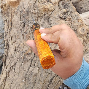 Cuchillo de chef para exteriores con patrón de cobre damasco y diseño de mango moderno para viajes y campamentos - Product Image 6