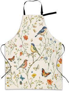 Striped Unisex Adult <b>Kitchen</b> <b>Apron</b> with Pockets Adjustable Straps for Cooking Baking Chef Use OEM Brand 7-Day Sample Lead Time - Product Image 4