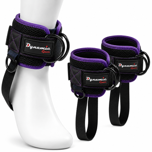 Sangles d'entraînement en gros avec logo personnalisé disponible, bandes de cheville et de poignet à anneau en D pour le soutien en haltérophilie - Product Image 4