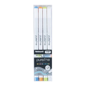Ensemble de marqueurs surligneurs souples japonais Nakabayashi PureLine 2,4 mm, à base d'eau, pointe fine, pour journal, agenda, notes d'étude - Product Image 3