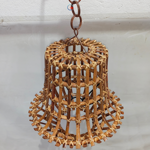 Abat-jour suspendu en rotin naturel artisanal écologique, style européen et asiatique, pour intérieur tropical, maison, restaurant - Product Image 3