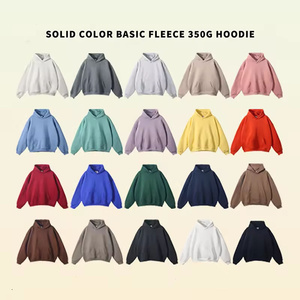 Sweat à capuche en coton pur brodé sur mesure, molleton épais, grammage lourd, coupe oversize, avec logo imprimé, pour hommes AI-HD-05 - Product Image 3