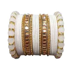 Ensemble de bracelets de mariage islamiques tendance pour femmes, finition polie haute brillance, couleur or, bijoux pour femmes - Product Image 4