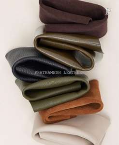 Cuir de vachette véritable grainé, en feuilles, pour ameublement, aux tons terreux riches - Product Image 6