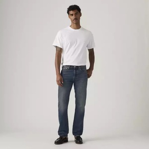 Jeans de mezclilla 11KN azules bordados de pierna recta, neutros, de alta calidad, personalizados, lavados, estilo urbano, efecto adelgazante, holgados, de mezclilla de calle. - Product Image 2