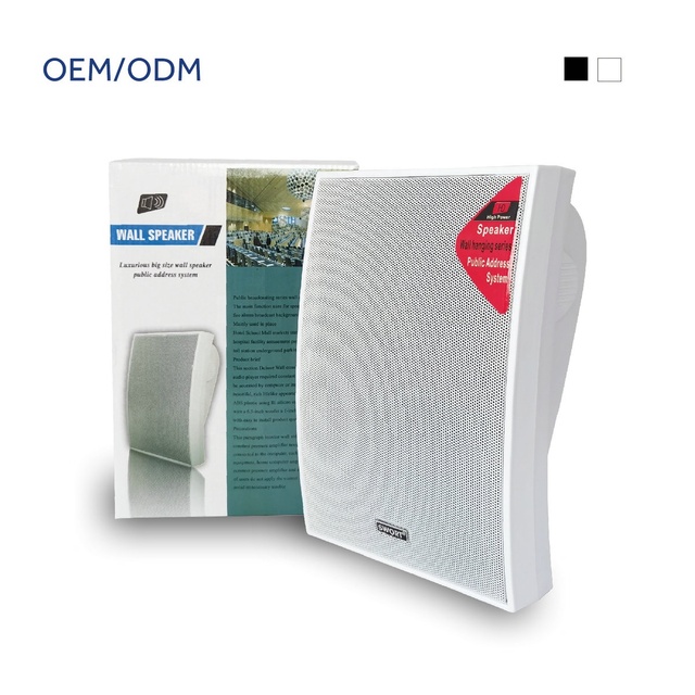 2-Way Wall Mounted Speaker with 4" Woofer for Background Music and PA Systems Emergency Wall Speaker