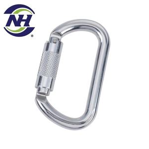 Mosquetón de aleación de aluminio para industria pesada, revestimiento ED, alambre de cobre con purpurina, acabado anodizado, resistencia de 25kN, 100g, ligero para minería - Product Image 4