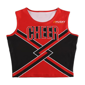 Uniformes de Animadoras Personalizados HUSKY SPORTSWEAR con Logotipo Frontal Impreso por Transferencia Térmica, 100% Poliéster Premium para Niñas y Adultas - Product Image 4