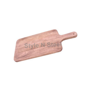 Planche à découper en bois avec poignée, bloc à découper rectangulaire pour légumes, fromage, pain, cuisine, restaurant - Product Image 1