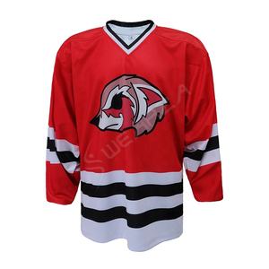 Maillot de Hockey sur Glace Personnalisé Léger et Respirant à Séchage Rapide Style Hockey Canada Maillot de Hockey en Sergé Surdimensionné en Polyester pour Hommes - Product Image 3