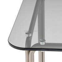 Ensemble de 2 tables basses modernes gigognes en acier design extensible pour décoration intérieure meubles de salon simples et attrayants