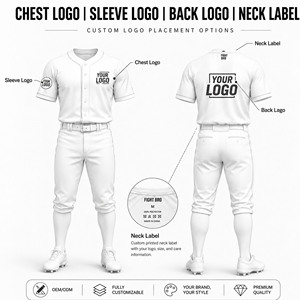OEM Private Label Baseball Uniforms High Quality <b>Custom</b> Baseball Jerseys Pants Sublimated Baseball Team Uniform Manufacturer - Product Image 3
