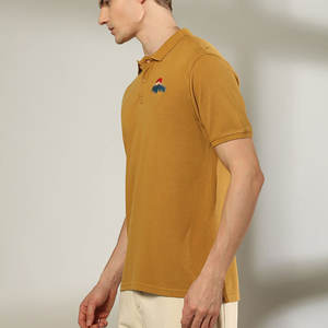 เสื้อโปโลออกกำลังกายแขนสั้นน้ำหนักเบา พิมพ์โลโก้ตามสั่ง สำหรับผู้ชาย รับผลิตเสื้อโปโลออกกำลังกายแบบ OEM แบรนด์ส่วนตัว - Product Image 2