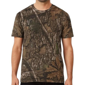 เสื้อยืดคอกลมแขนสั้นลายพรางสำหรับผู้ชาย ทรงปกติ สไตล์ลำลอง ระบายอากาศได้ดี ลายพิมพ์ ผ้าถักนิตติ้ง 100% ผ้าฝ้าย - Product Image 2