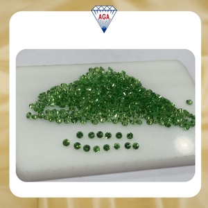 Piedras Sueltas de Tsavorita Natural, Corte Brillante de Diamante, Calibradas, para Joyería y Relojes, Venta al Por Mayor, OEM - Product Image 2