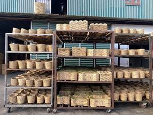 Cesta de algas marinas redonda plegable al por mayor con asas, almacenamiento práctico, utensilios de cocina, accesorios para el hogar, plástico tejido a mano para PC - Product Image 4