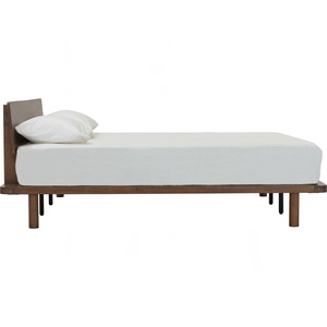 Cama de Plataforma de Madera Sólida Estilo Moderno de Mediados de Siglo con Cabecera, Tamaño Queen, Muebles para Dormitorio - Product Image 2