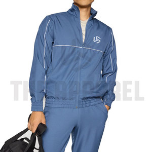 Wholesale Custom Casual Solid Breathable Lightweight Nylon Polyester Two Piece Windbreaker Tracksuits for <b>Men</b> Plus Size - Product Image 5